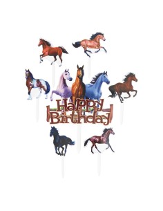 CakeDeco Taarttopper Paarden Set -7st-