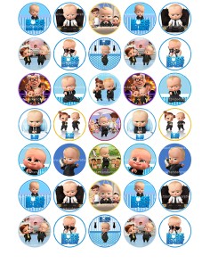 Boss Baby Cupcakes 3,5cm