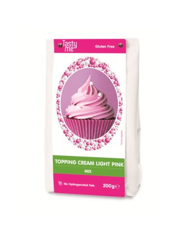 Tasty Me Mix voor Topping Créme Licht Roze -200gr-