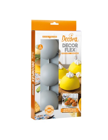 Decora Siliconen Bakvorm Halve Bol - 8 cm