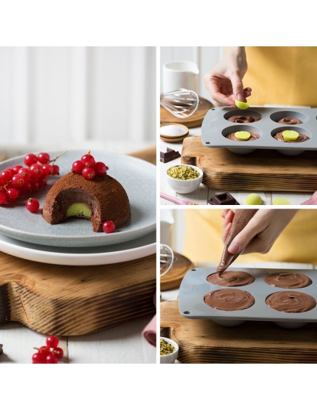 Decora Siliconen Bakvorm Halve Bol - 7 cm