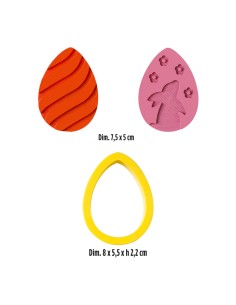 Decora Uitsteker & Stempel Set Ei -3st- 2