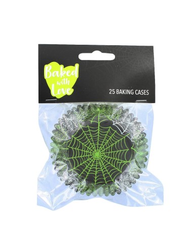 Baked with Love Folie Baking Cups Spider -25st-
