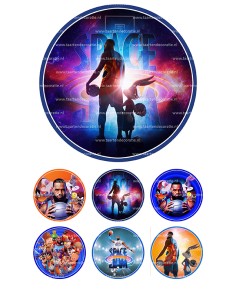 Eetbare Print Space Jam 2 - 15cm