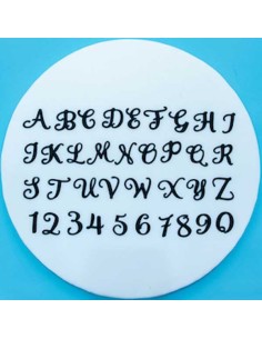 FMM Tappit Set Alfabet & Cijfers Hoofdletters - Swirly