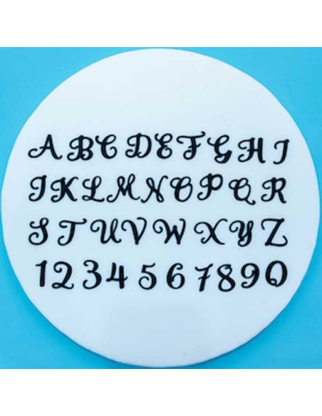 FMM Tappit Set Alfabet & Cijfers Hoofdletters - Swirly