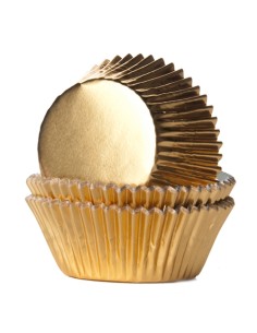 House of Marie Baking Cups Folie Goud (24st)