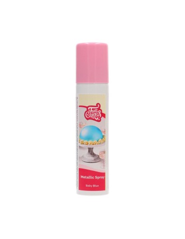 FunCakes Metallic Spray Baby Blauw -100ml- 