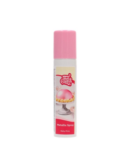 FunCakes Metallic Spray Baby Roze -100ml-