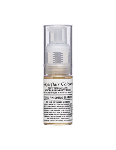 Sugarflair Kleurpoeder Glitter Spray Gold Finishing -10gr-