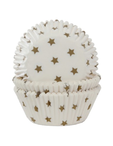 House of Marie Baking Cups Ster Goud (50st)