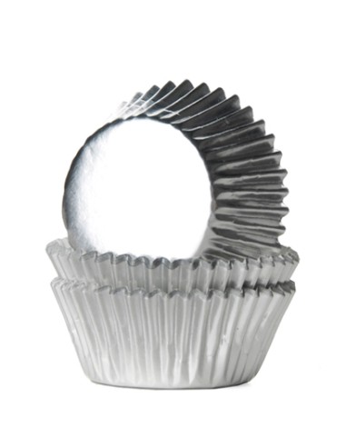 House of Marie Mini Baking Cups Folie Zilver (36st)