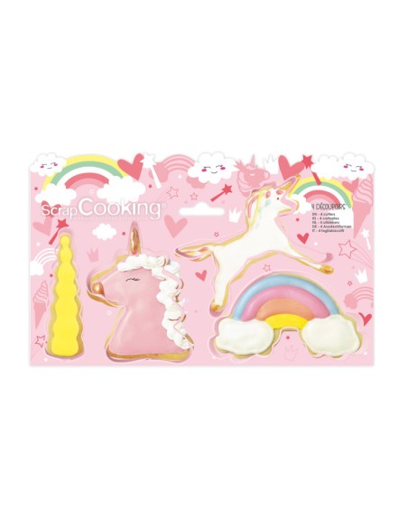 Scrapcooking Uitsteker Set Unicorn -4st-