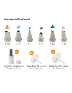 Decora Spuitmondjes Set Roze -7st- 2