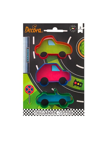Decora Uitsteker Set Auto's -3st-
