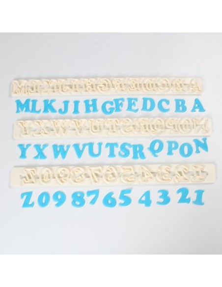 FMM Tappit Set Alfabet & Cijfers Hoofdletters - Art Deco