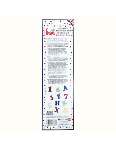 FMM Tappit Set Alfabet & Cijfers Hoofdletters - Art Deco