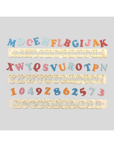 FMM Tappit Set Alfabet & Cijfers Hoofdletters - Art Deco