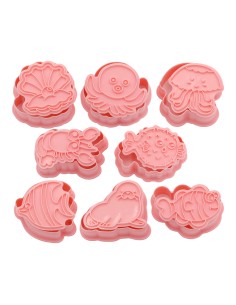 CakeDeco Uitstekerset Zeeleven -8st-