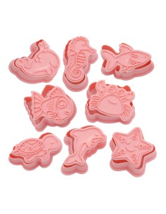 CakeDeco Uitstekerset Zeedieren -8st-