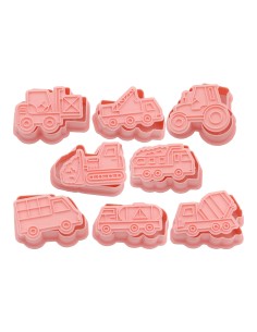 CakeDeco Uitstekerset Werkverkeer -8st-