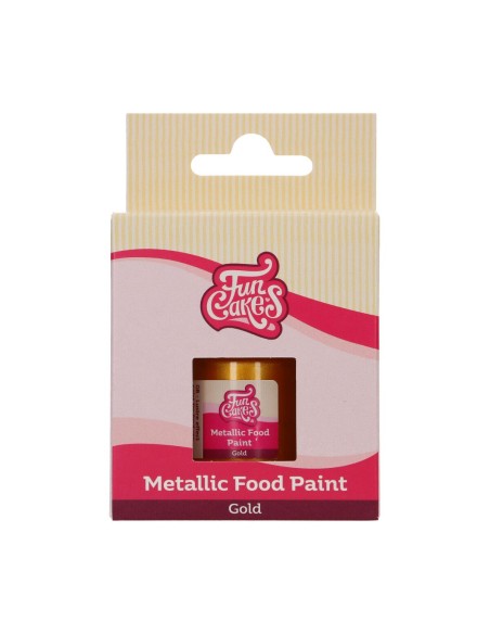 FunCakes Eetbare Metallic Verf Goud -30ml-