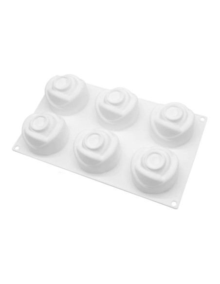 CakeDeco Siliconen Bakvorm Mini Roos //