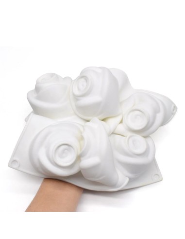 CakeDeco Siliconen Bakvorm Mini Roos //