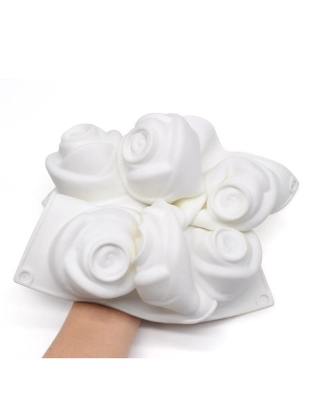 CakeDeco Siliconen Bakvorm Mini Roos //