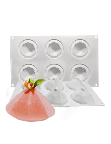 CakeDeco Siliconen Bakvorm Mini Diamant //