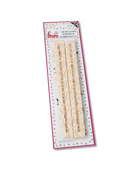FMM Tappit Set Alfabet & Cijfers Hoofdletters - Chunky Funky