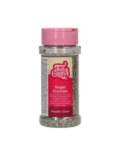FunCakes Gekleurde Suiker Metallic Zilver -80gr-