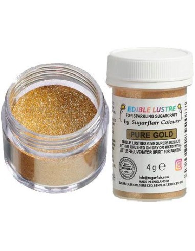 Sugarflair Edible Lustre Glitter Pure Gold -4gr-