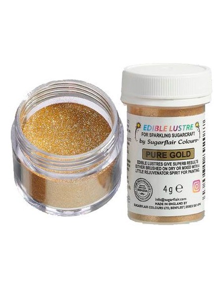 Sugarflair Edible Lustre Glitter Pure Gold -4gr-