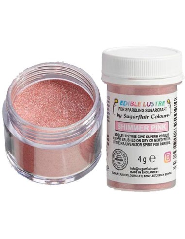 Sugarflair Edible Lustre Shimmer Pink -4gr-