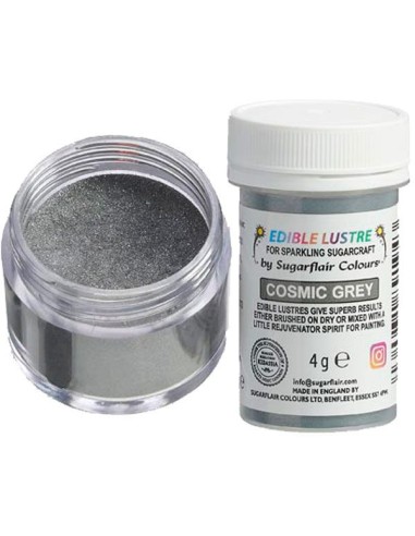 Sugarflair Edible Lustre Cosmic Grey -4gr-