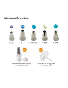 Decora Spuitmondjes Set Groen -7st- // 2