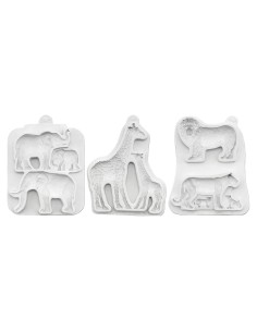 CakeDeco Siliconen Mal Wildlife Set -3st-
