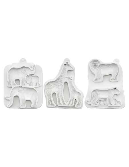 CakeDeco Siliconen Mal Wildlife Set -3st-