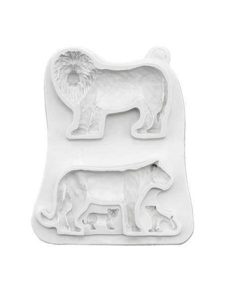 CakeDeco Siliconen Mal Wildlife Set -3st-