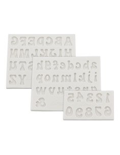 CakeDeco Siliconen Mal Alfabet Set -3st-