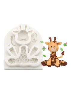 CakeDeco Siliconen Mal 3D Giraffe 2