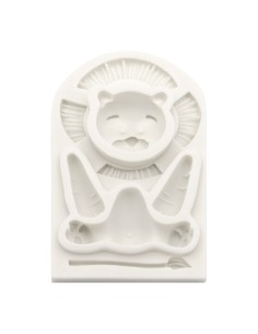 CakeDeco Siliconen Mal 3D Leeuw