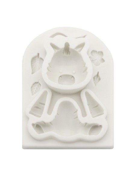 CakeDeco Siliconen Mal 3D Zebra
