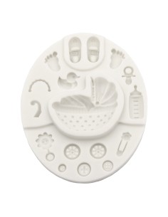 CakeDeco Siliconen Mal Baby Accesoires