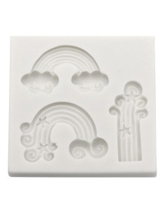 CakeDeco Siliconen Mal Regenboog