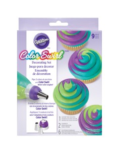 Wilton ColorSwirl Tri-Color Decoratie Set -9st-