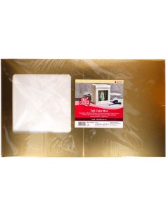 FunCakes Hoge Taartdoos Goud 26x26x29cm -1st-