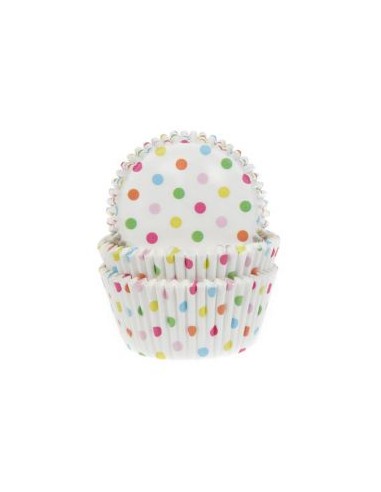 House of Marie Baking Cups Confetti -50st-