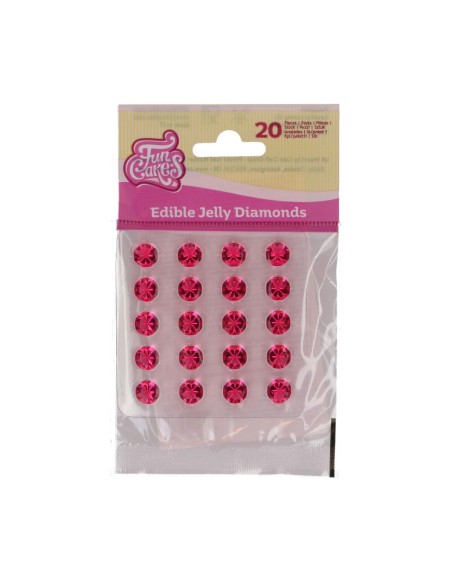 FunCakes Gel Diamanten Roze -20st-